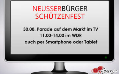 Neusser Bürger Schützenfest – Sonntag, 30.08. ab 11 Uhr live im WDR