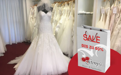 SAMPLE SALE: Bis zu 50% Rabatt auf Brautkleider – Wir machen Platz für die neue Kollektion