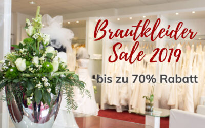 Wir schaffen Platz – Ab sofort großer Brautkleider Sale mit bis zu 70% Rabatt