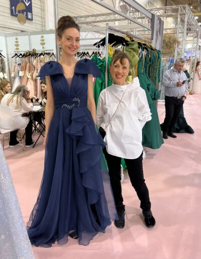 Fotos von der European Bridal Week in Essen - farbige Kleider
