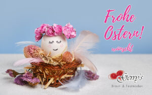 Gerrys Brautmoden und Festmoden wünscht frohe Ostern