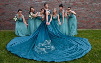 Königspaar mit Nadel & Gewehr: Ein außergewöhnliches Kleid für das Schützenfest in Keyenberg